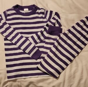 Hanna Andersson Purple and White Pajama Top